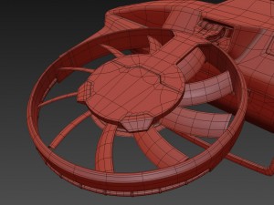 cargo quadrocopter dron concept 03 Model 3D