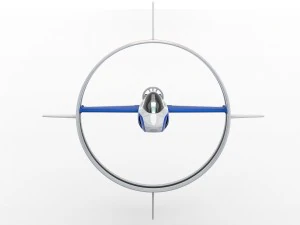 circle space plane 3D Model
