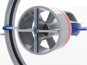 circle space plane 3D Model