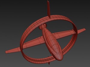 circle space plane 3D Модель
