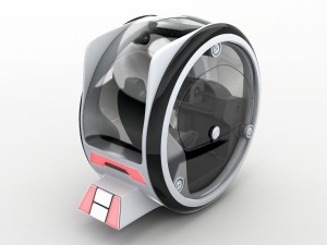 circle car hover Modello 3D