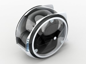 circle car hover Modello 3D