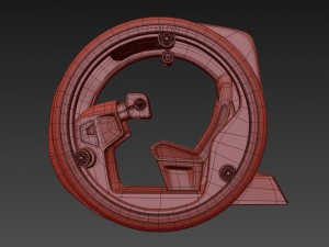 circle car hover Modello 3D