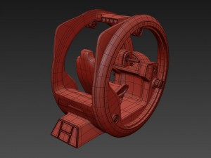circle car hover Modello 3D