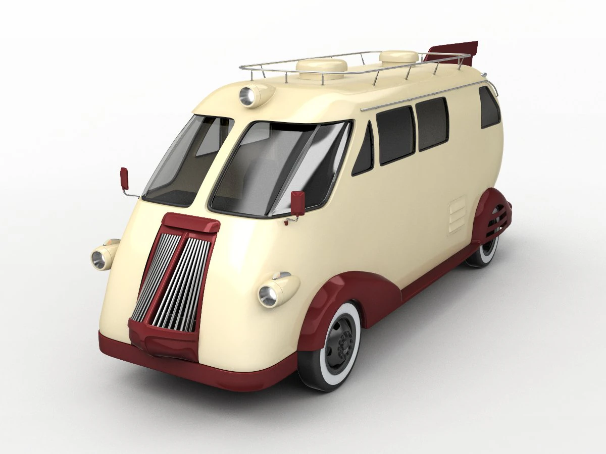 ford western flyer 3D Model .c4d .max .obj .3ds .fbx .stl .blend 