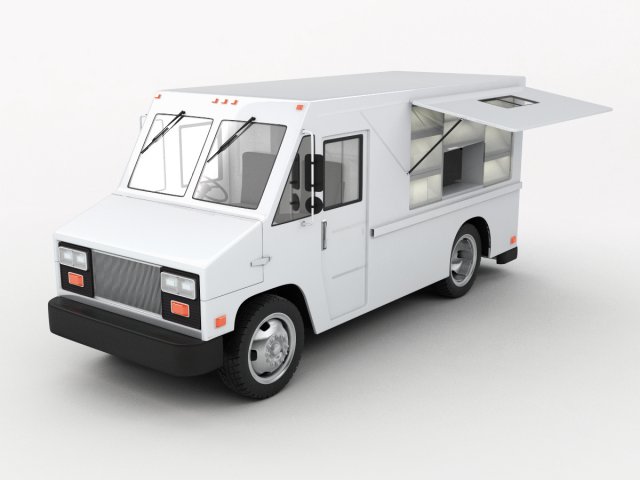 gmc cargo truck 3D Model .c4d .max .obj .3ds .fbx .stl .blend 