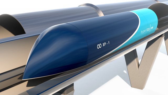 hyperloop one xp-1 3D Model .c4d .max .obj .3ds .fbx .stl .blend 