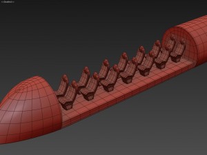 hyperloop one xp-1 3D Model