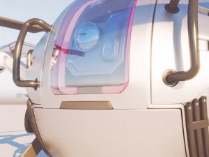 cargo quadcopter sci fi 3d model vray 3D Model