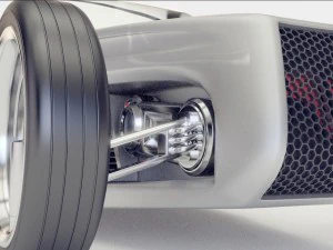 auto futuristica di fantascienza vray Modello 3D