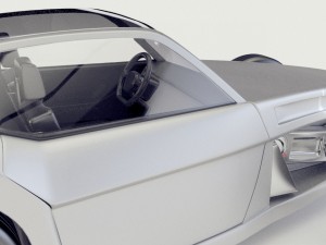 sci fi futuristic car vray 3D Model
