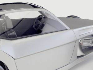 sci fi futuristic car vray 3D Model