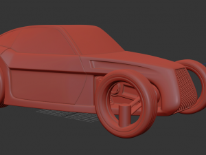 sci fi futuristic car vray 3D Model