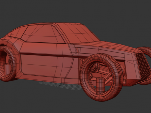 sci fi futuristic car vray 3D Model