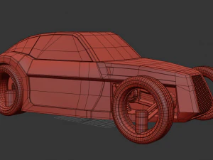 sci fi futuristic car vray 3D Model
