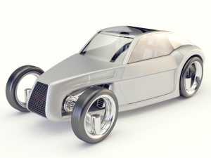 sci fi futuristic car vray 3D Model
