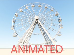 ferris wheel realistic 3d model vray 3D-Modell