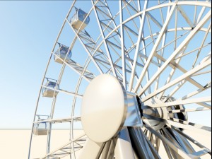 ferris wheel realistic 3d model vray 3D Model
