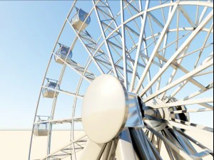 ferris wheel realistic 3d model vray 3D Model