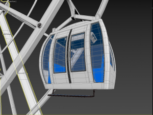 ferris wheel realistic 3d model vray 3D Model
