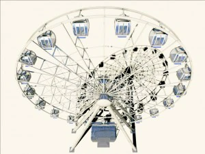 ferris wheel realistic 3d model vray 3D Model