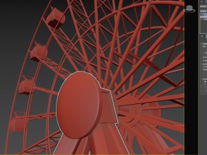 ferris wheel realistic 3d model vray 3D Model