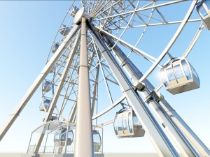 ferris wheel realistic 3d model vray 3D Model
