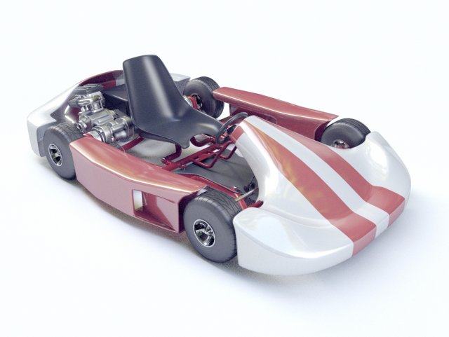 go-kart racing 3d model vray 3D Model .c4d .max .obj .3ds .fbx .stl .blend 