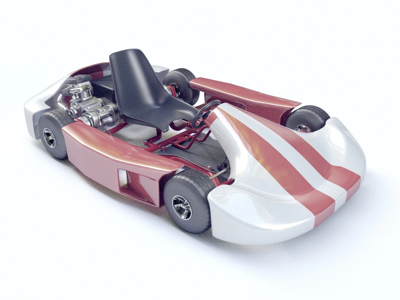 go-kart racing 3d model vray 3D Model .c4d .max .obj .3ds .fbx .stl .blend 