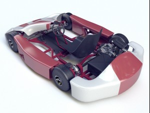 go-kart racing 3d model vray 3D Model
