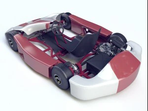 go-kart racing 3d model vray 3D Model