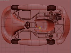 go-kart racing 3d model vray 3D Model