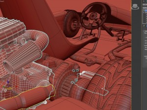 go-kart racing 3d model vray 3D Model