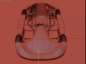 go-kart racing 3d model vray 3D Model