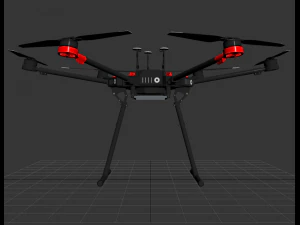 octocopter dji matrice 600 pro vray 3D Model