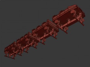 roller coaster track and train 3Dモデル
