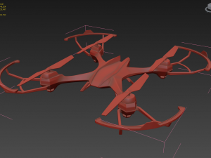 u842 sport racing quadcopter 3d model vray 3D Model