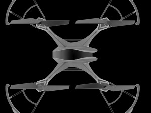 u842 sport racing quadcopter 3d model vray 3D Model