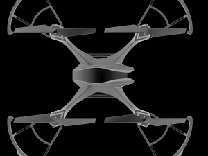 u842 sport racing quadcopter 3d model vray 3D Model