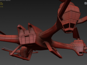u842 sport racing quadcopter 3d model vray 3D Model