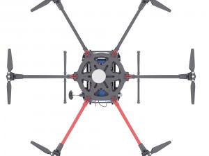 dji s900 drone vray 3d model 3D Model