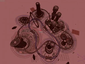 city future and urban traffic 3D Model