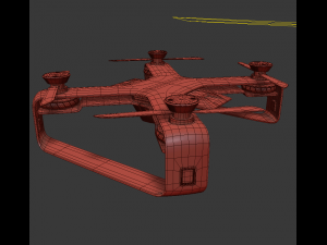 concept racing drone vray 3D Model