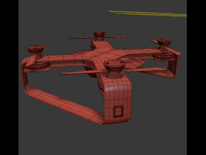concept racing drone vray 3D Model