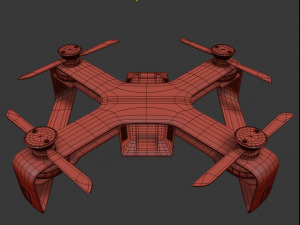 concept racing drone vray 3D Model