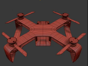 concept racing drone vray 3D Model