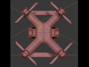 concept racing drone vray 3D Model