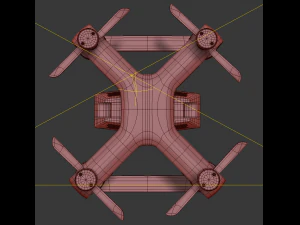 concept racing drone vray 3D Model