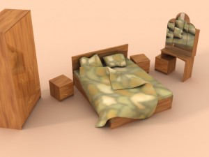 bedroom set 3D Model