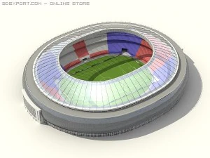stadion sepak bola Model 3D